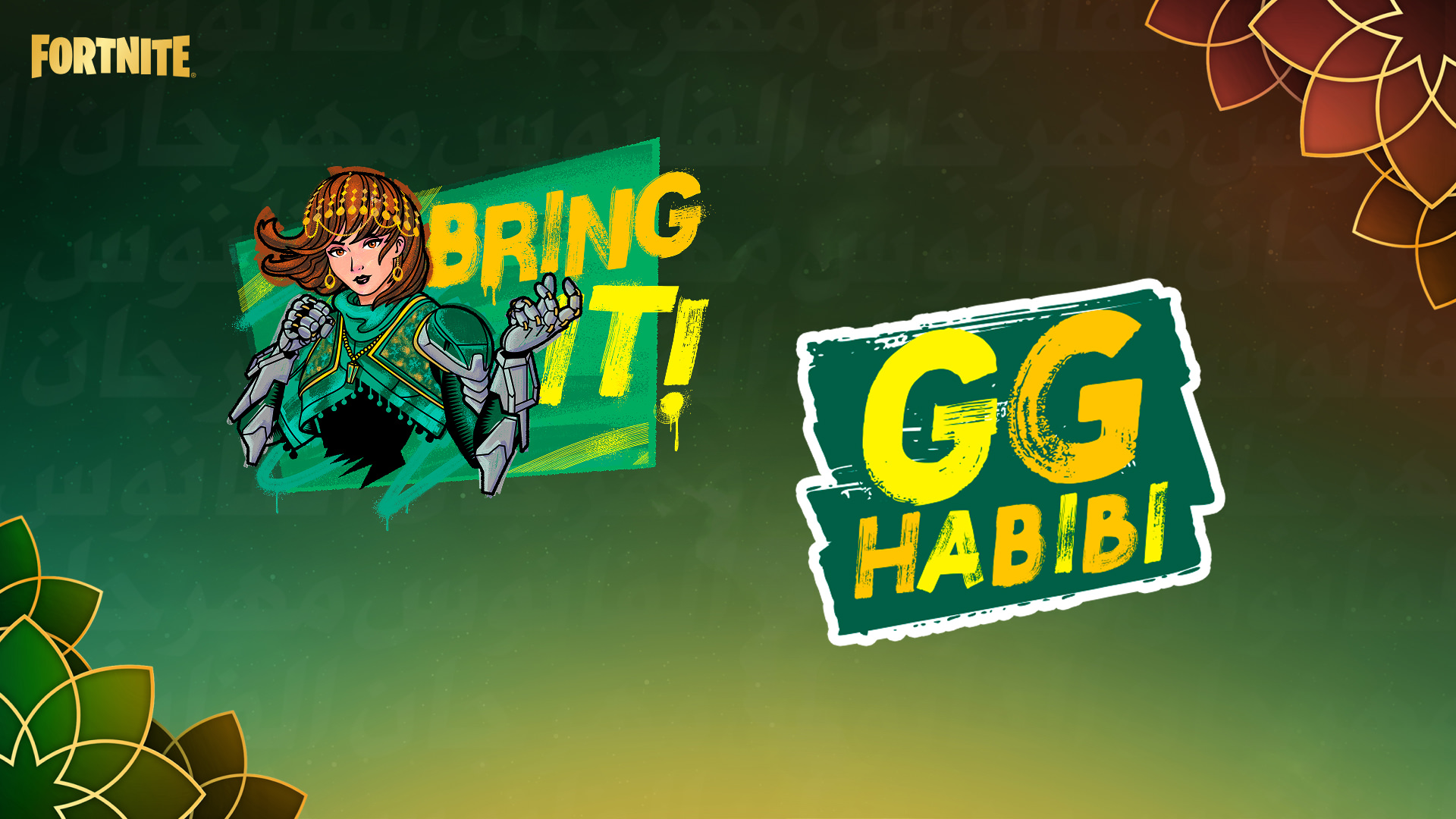 Fortnite Bring it! Spray and Love the Game Emoticon