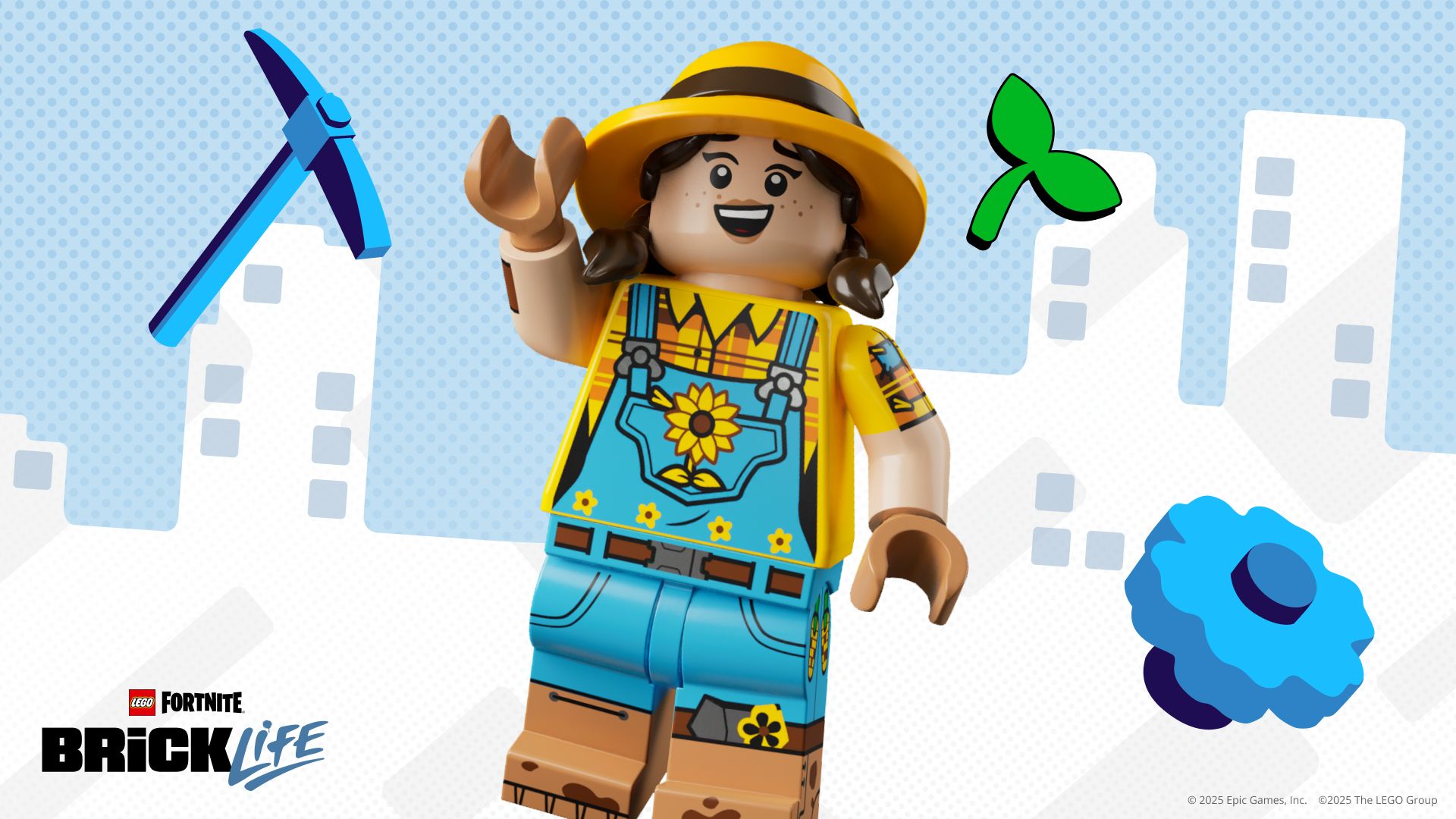 Fortnite Sunflower Outfit LEGO Style