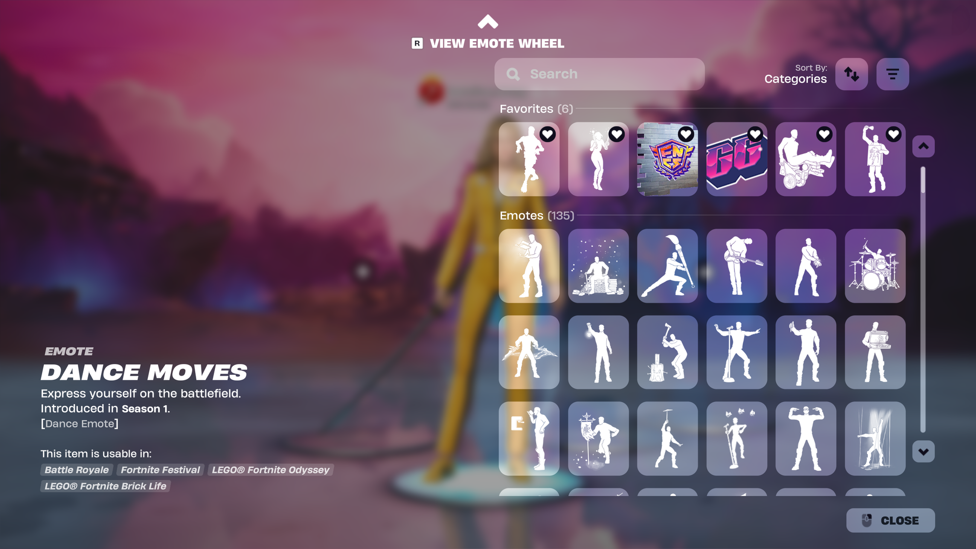 Fornite Seven Emote Collection