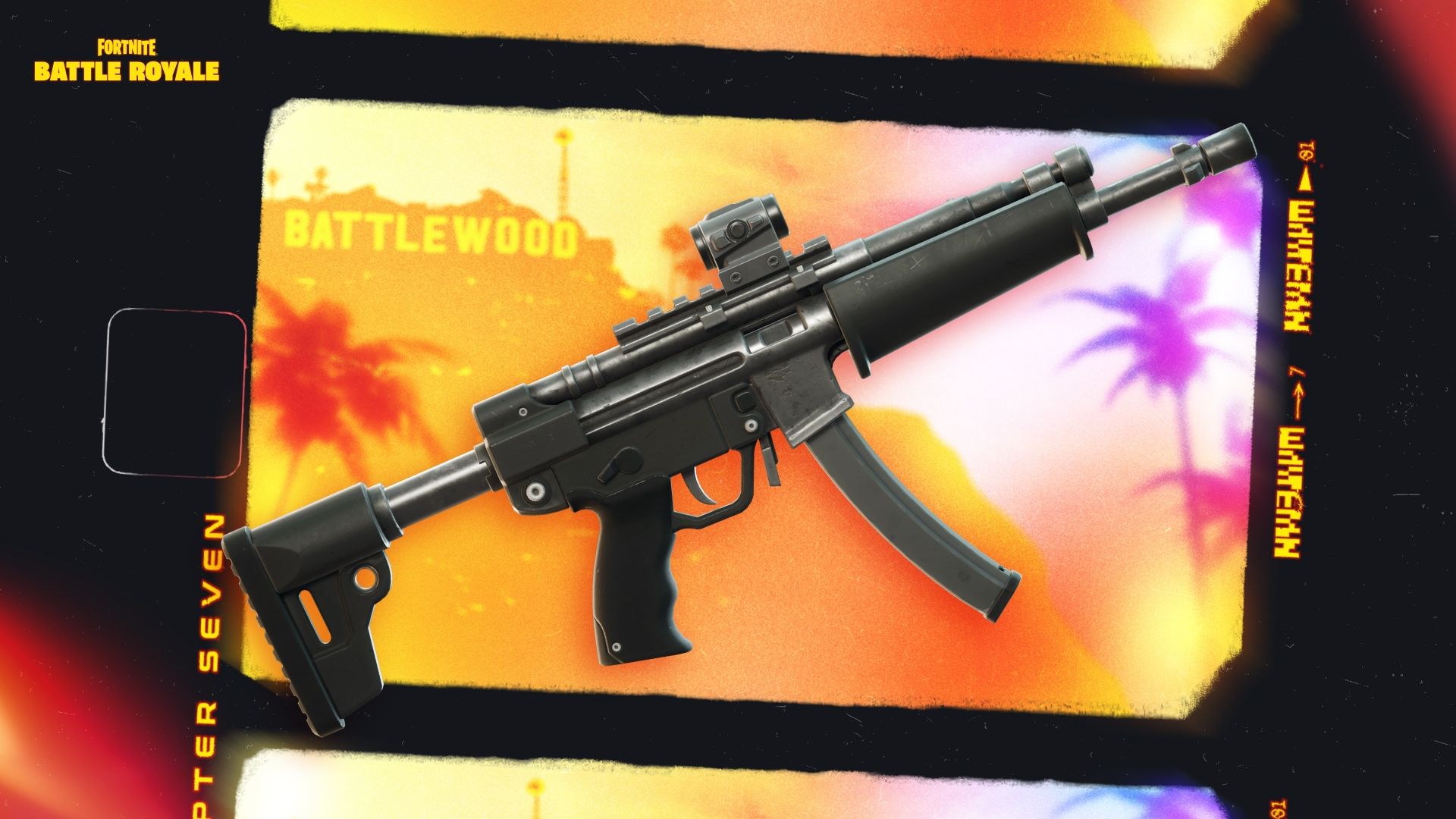 Fortnite Chapter Seven Pacific Break Holo Rush SMG