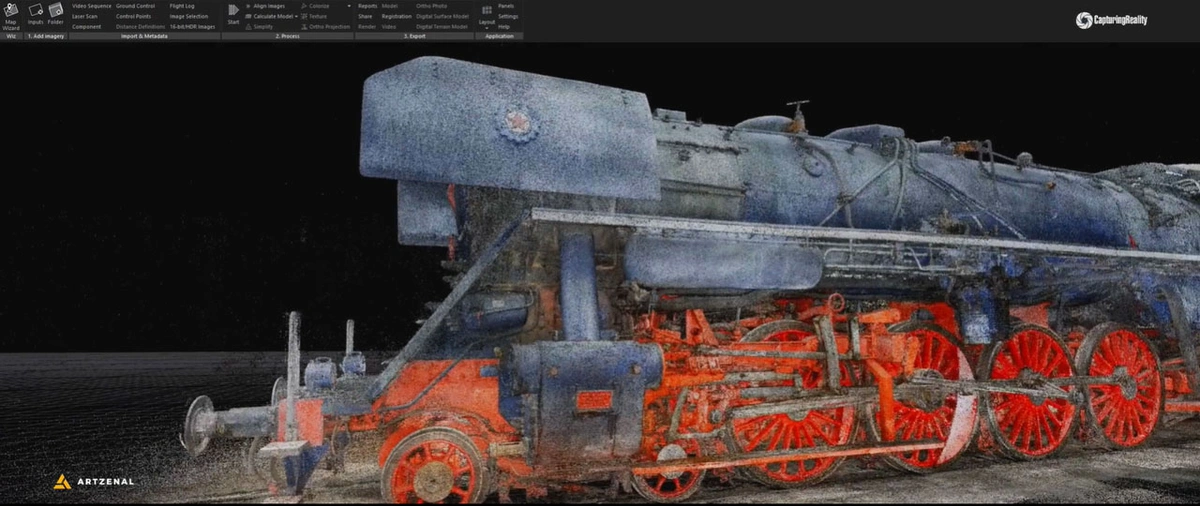 Point cloud representation of Albatros