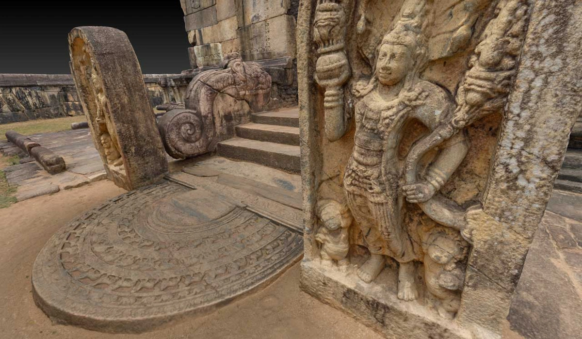 Zamani scanned 3D model of bas relief.