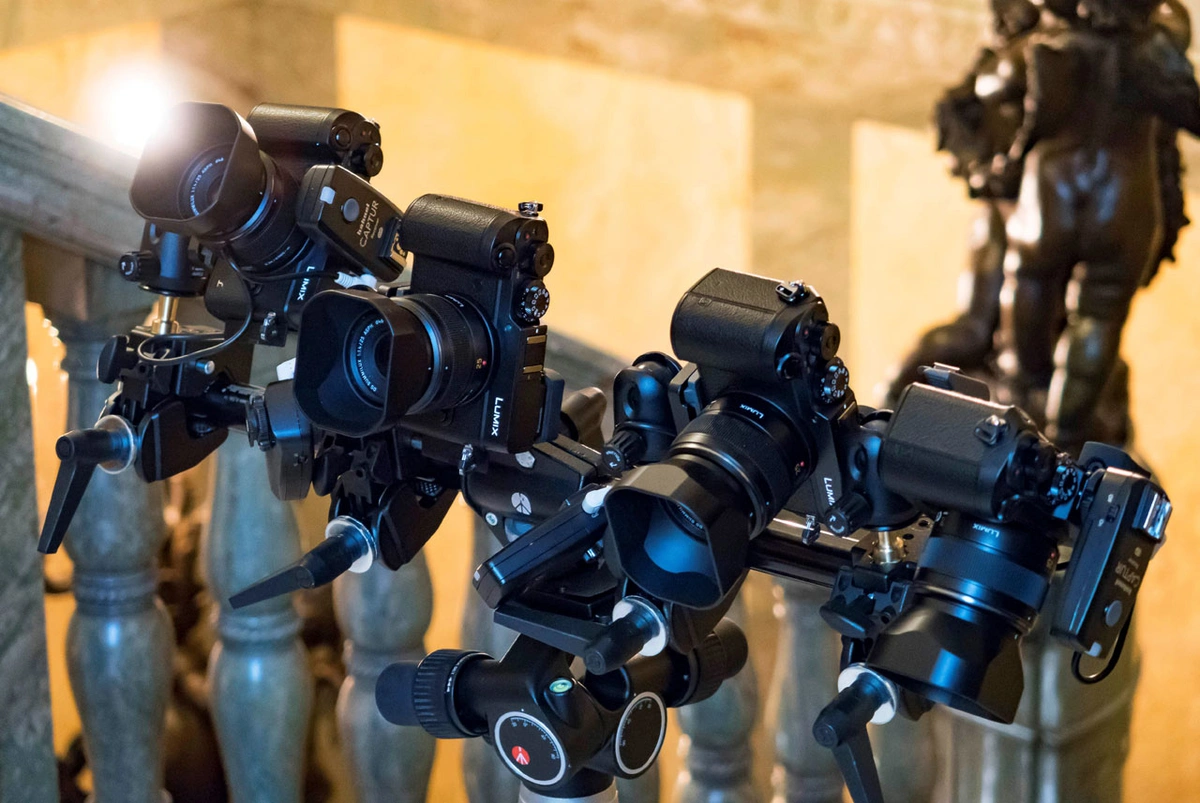 Camera rig at Halwyll Museum.