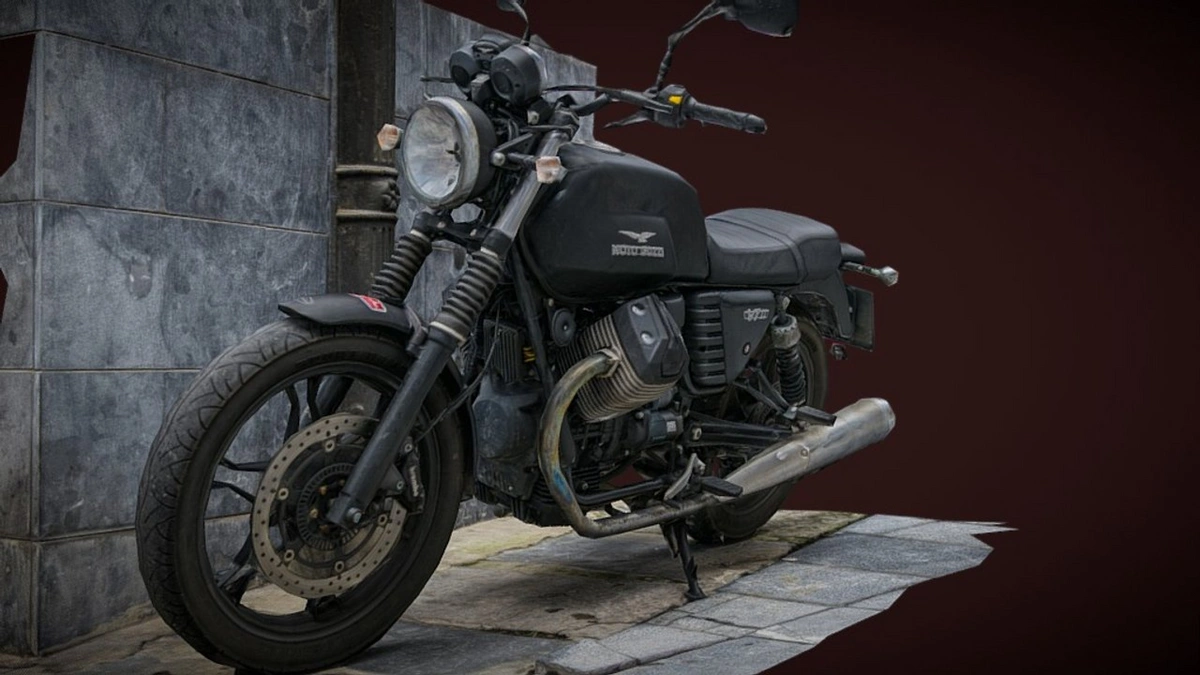Miguel Bandera MOTO V7 motorcycle photogrammetry scan