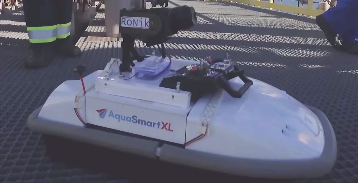 Terra Inspectioneering AquaSmart sailing drone.