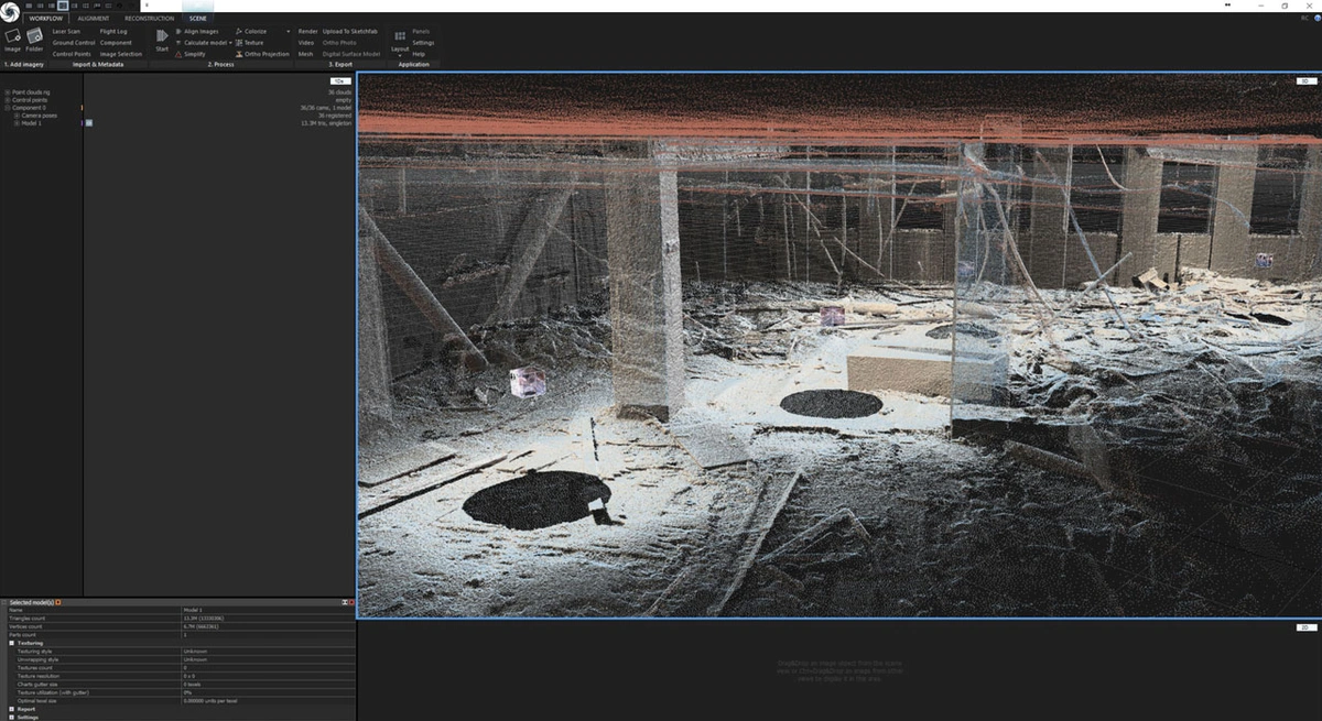 RiVR laser scan for emergency training