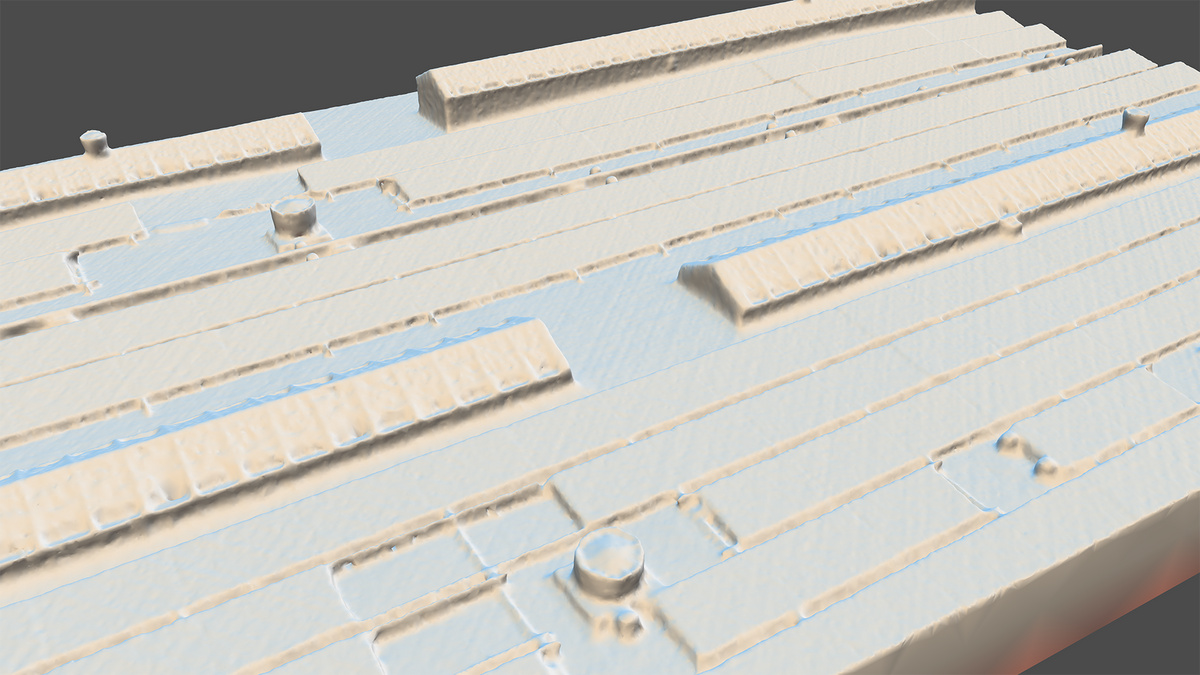 Alcatraz aerial LiDAR reconstruction.