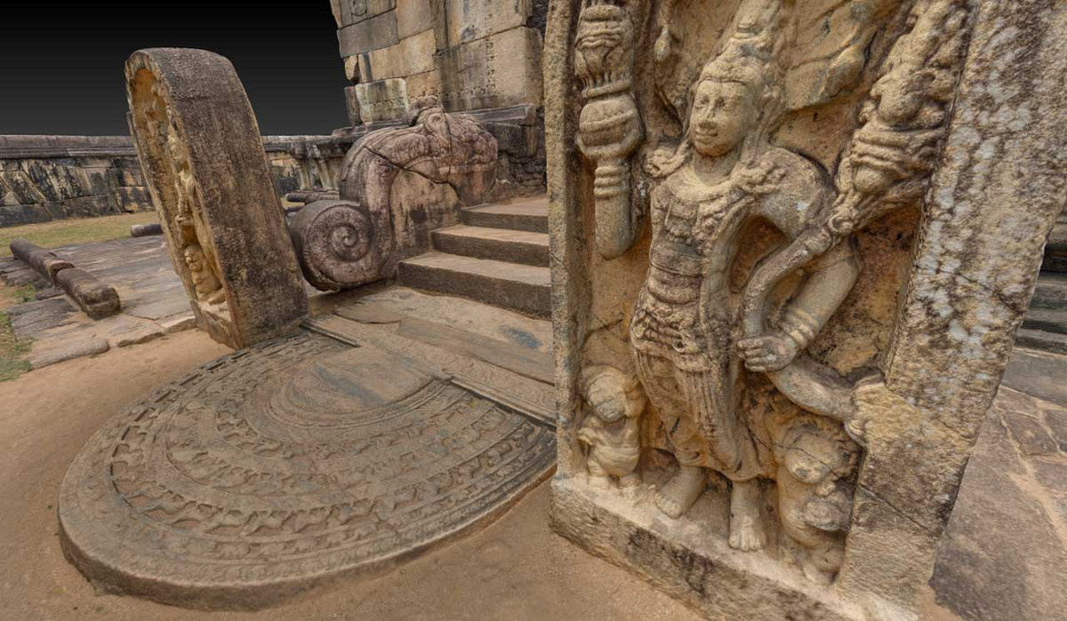 Zamani scanned 3D model of bas relief.