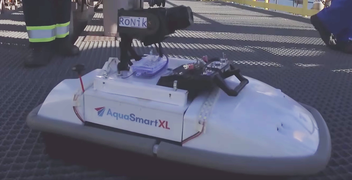 Terra Inspectioneering AquaSmart sailing drone.