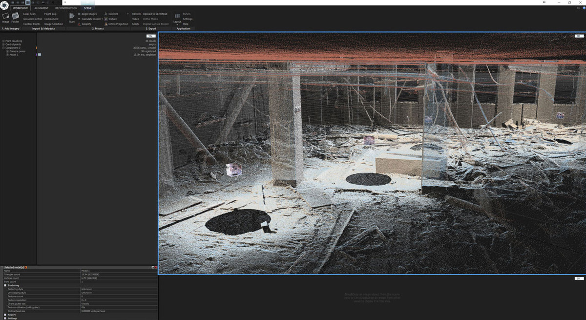 RiVR laser scan for emergency training