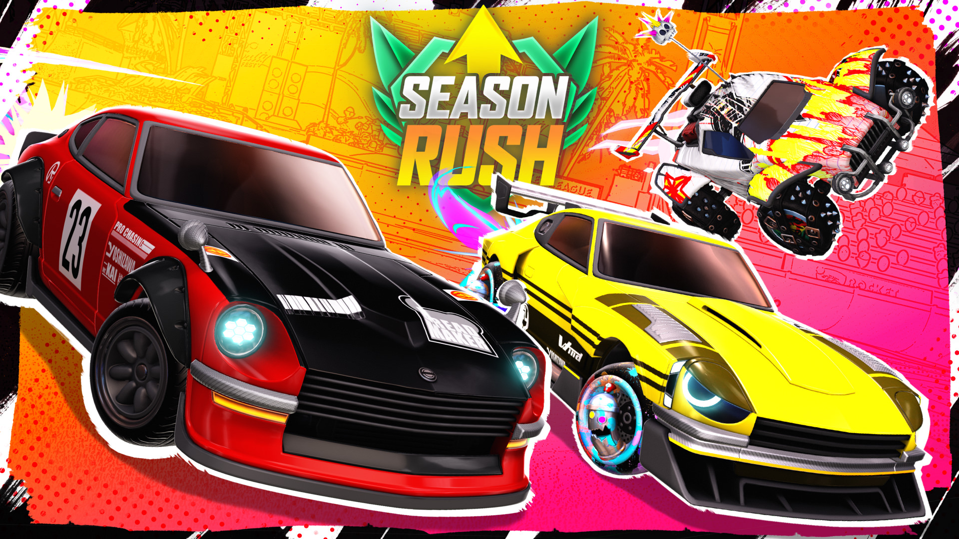 O Season Rush da Temporada 15 do Rocket League está na área com a