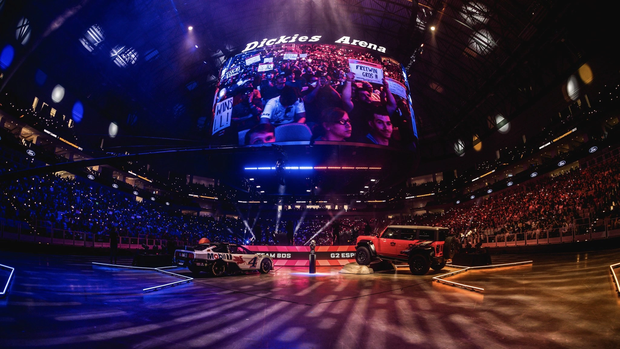Indoor view of Dickies Arena